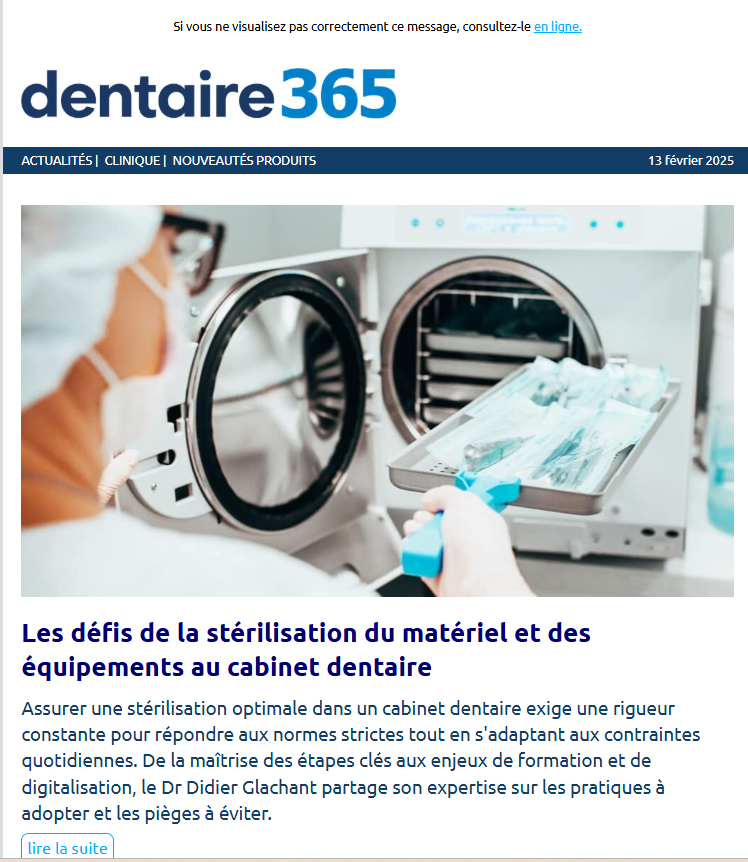 Dentaire 365 du 13 février 2025